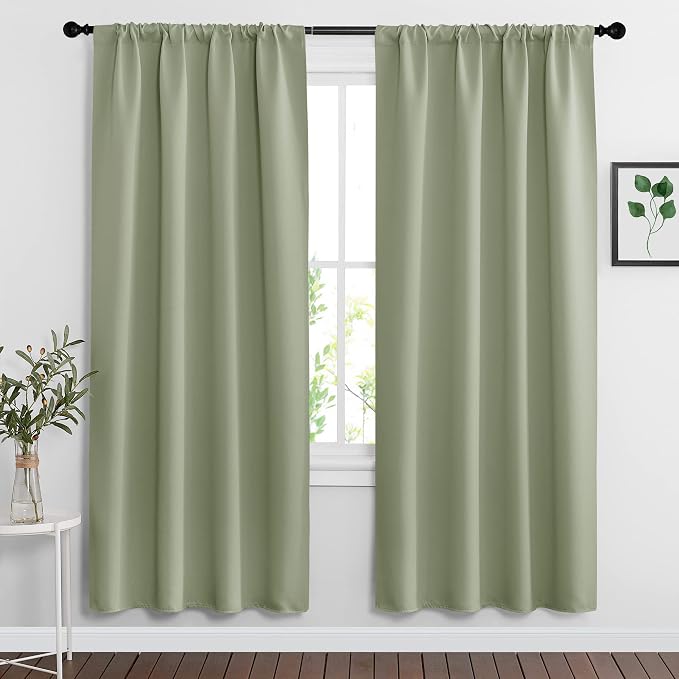 RYB HOME Sage Green 72 inch Curtains by RYBHOME