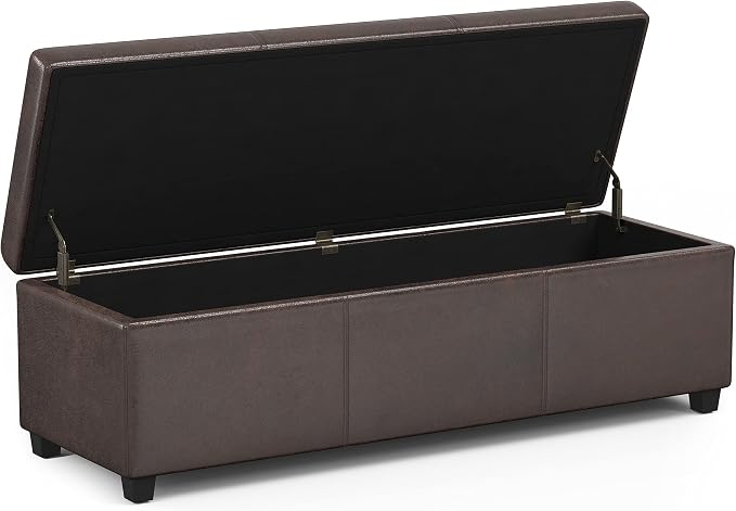 SIMPLIHOME Avalon 54 inch Wide Contemporary Rectangle Extra Large Storage - Image 4