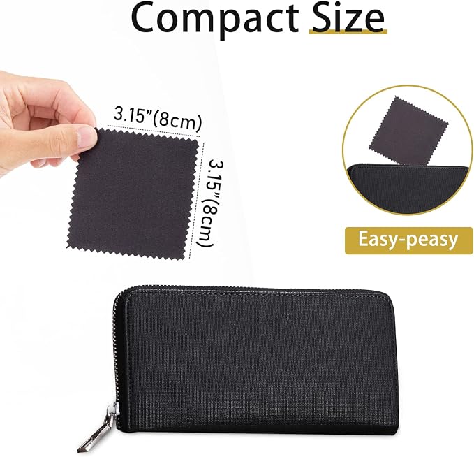 CATIFLIN 100pcs Premium Jewelry Cleaning Cloth, - Image 3