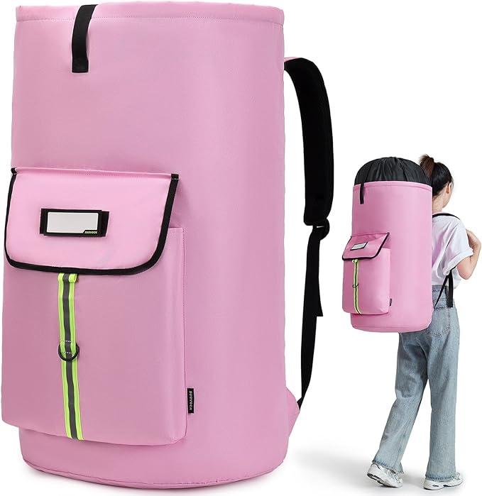 laundry bag backpack, extra-large heavy duty laundry bags, laundry backpack by SUOVOCK