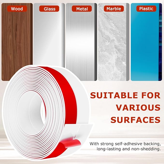 Weather Stripping Self Adhesive Door Draft Stopper Flexible Shower Door Bottom - Image 5