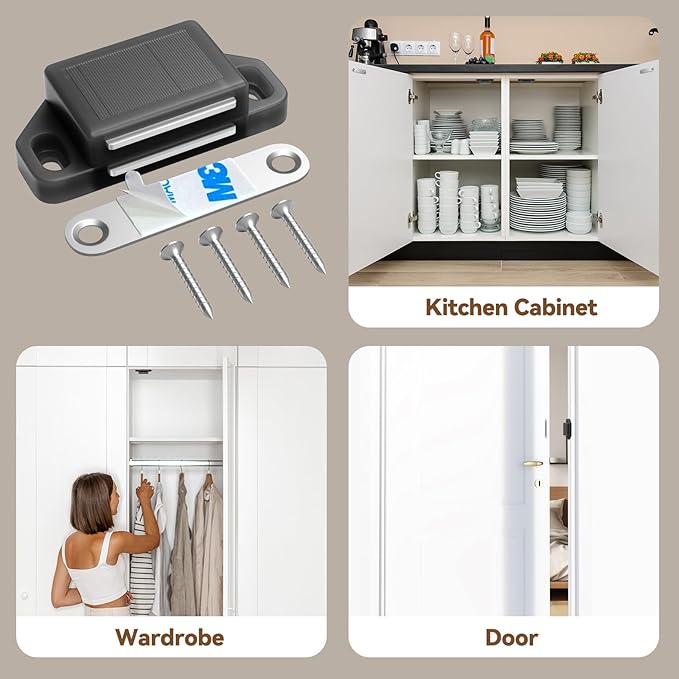 Cabinet Magnetic Catch Door Latch 30LB - Image 4