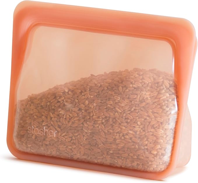 Stasher Premium Silicone Reusable Food Storage Stand-Up Mini Bag, Sous Vide by Stasher