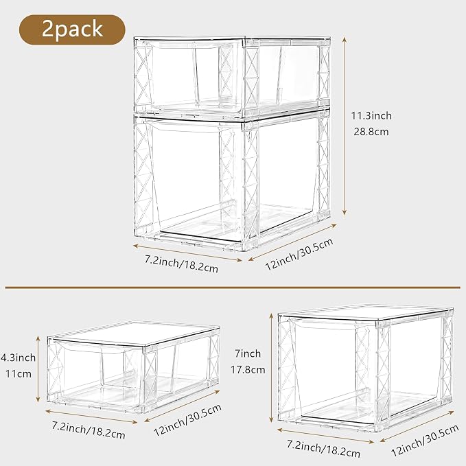 6Pack Pantry Organizers and Storage, Foods Organizer Bins - Image 3