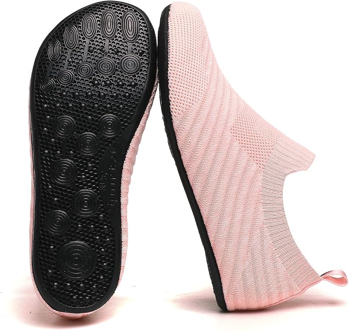 QZKDM Lightweight Slip on Grip Indoor House Slippers Barefoot Non Slip Home - Image 6