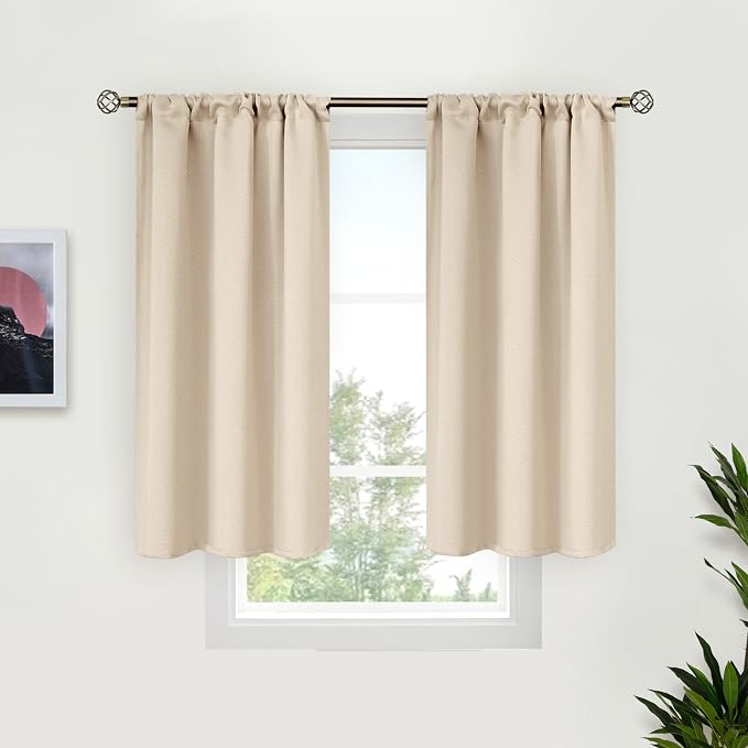 BGment Short Blackout Curtains for Bedroom 40 Inches Long by BGment