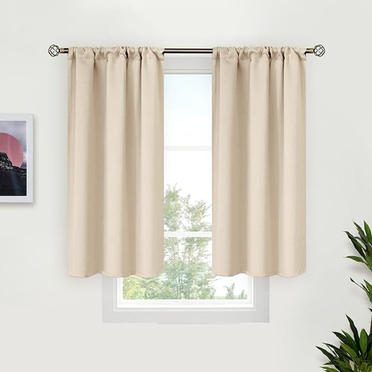 BGment Short Blackout Curtains for Bedroom 40 Inches Long by BGment