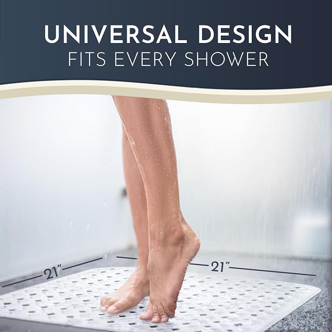 Homerella Anti Slip Shower Mat | Anti Mold Non Slip Bathtub Mat - Image 3