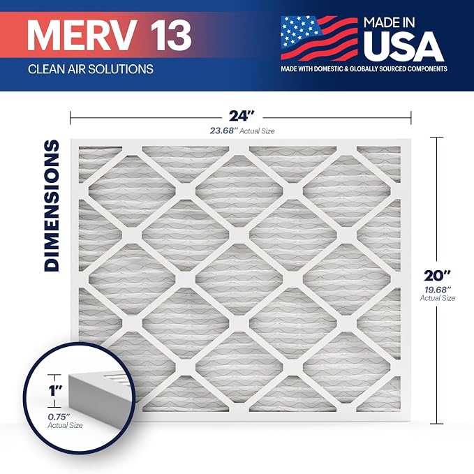 BNX TruFilter 20x24x1 Air Filter MERV 13 - Image 2