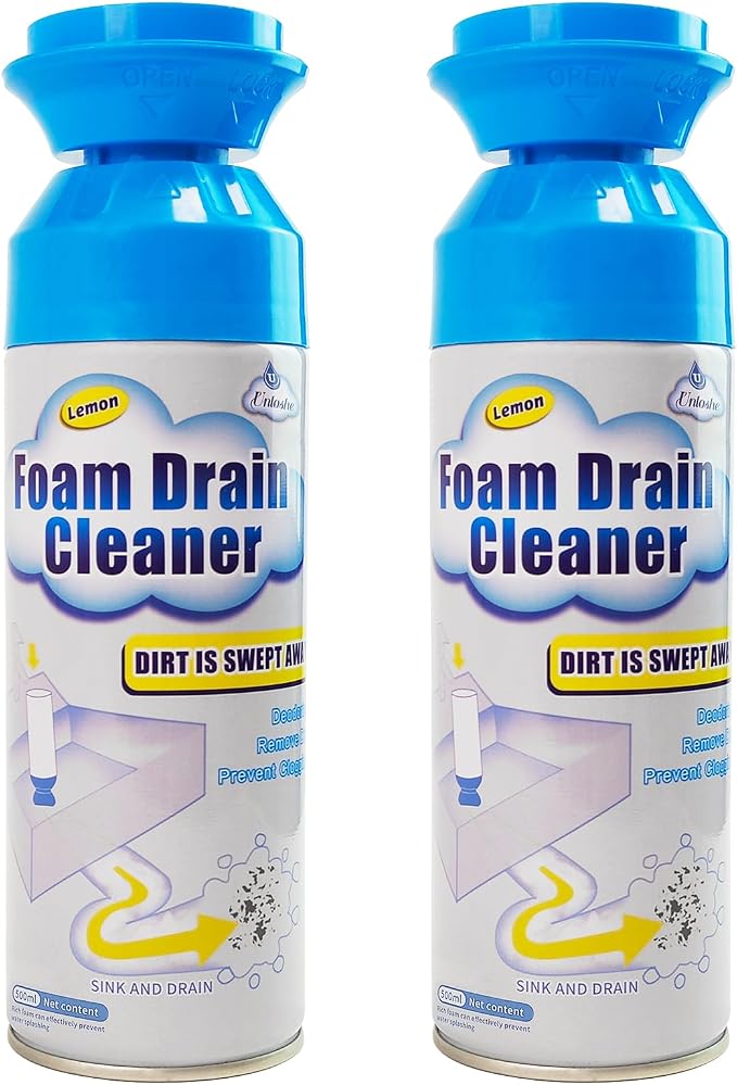 Drain Cleaner, Foaming Drain Cleaner and Deodorizer, Sink Cleaning Foam by Unloshe