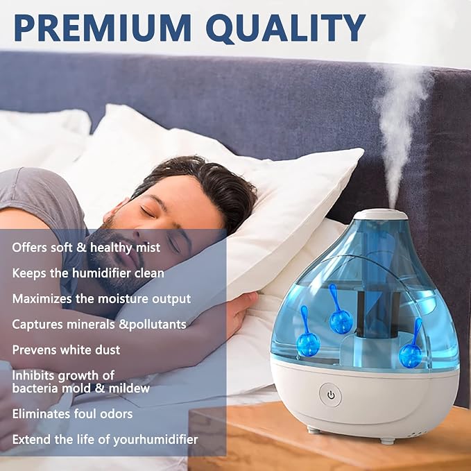 Humidifier Tank Cleaner, Raipoment Demineralization Cleaning Ball, Compatible - Image 5