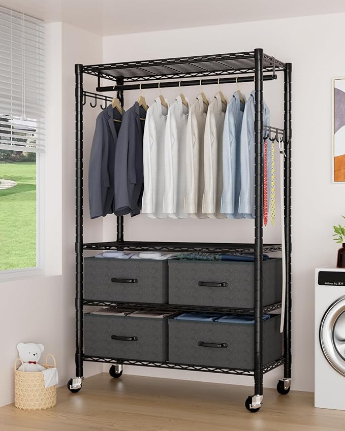 Clothes Rack, Heavy Duty Clothing Rack by VyGrow