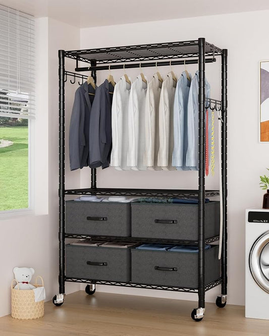 Clothes Rack, Heavy Duty Clothing Rack by VyGrow