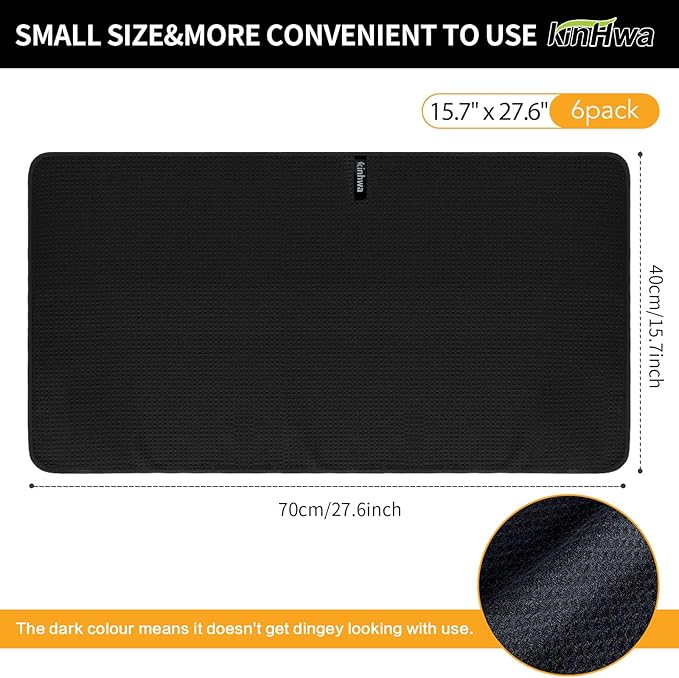 KinHwa Kitchen Washcloths for Dishes Absorbent Microfiber Dish Cloths Quick Dry - Image 5