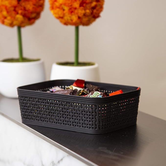 BINO | Woven Plastic Basket | XS, Space - Image 3