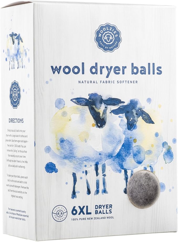 Woolzies Wool Dryer Balls Organic: Our Big Wool Spheres are The Best Fabric by WoolziesHomeEssentials