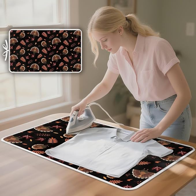 Cute Ironing Mat for Table top Washer, Countertop, Turkey Portable Iron Pad - Image 3
