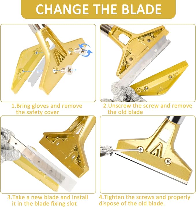 Razor Blade Scraper, Floor Scraper Tool - Image 7