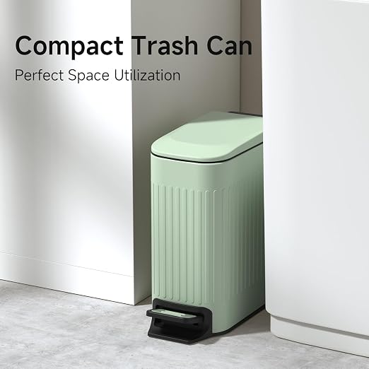 TIPGO Slim Bathroom Trash Can - Image 2