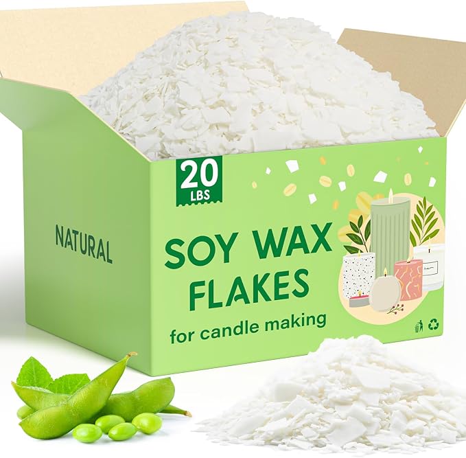 CHILLFLAME Soy Wax Flakes, Natural Candle Wax, Organic Soy Wax by CHILLFLAME