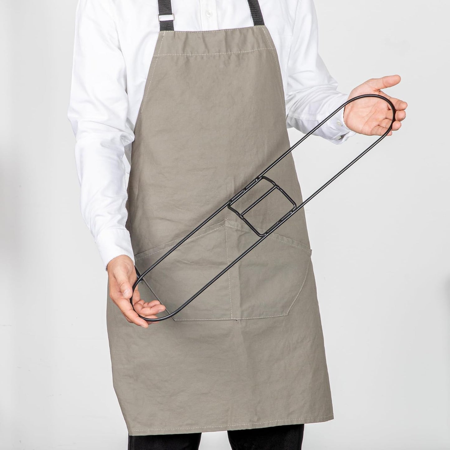 Restaurantware-MOP FRAME ONLY: Clean Tek Professional 24 x 5 Inch Dust Mop Frame, 1 Snap-On Wire - Dust Cleaning Head And Handle Sold Separately, For Home Or Office, Iron Wire
