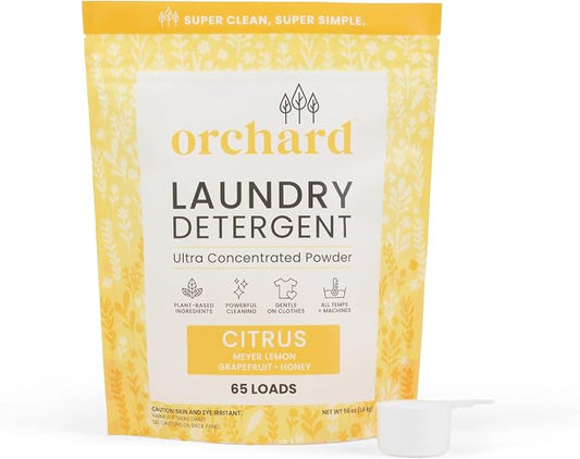 Orchard Laundry Detergent Powder Natural Deep Cleaning Laundry Powder by Orchard