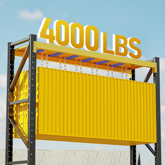 4000LBS Storage Shelves Heavy Duty, 4 Tier Adjustable Shelf, Garage Storage - Image 4