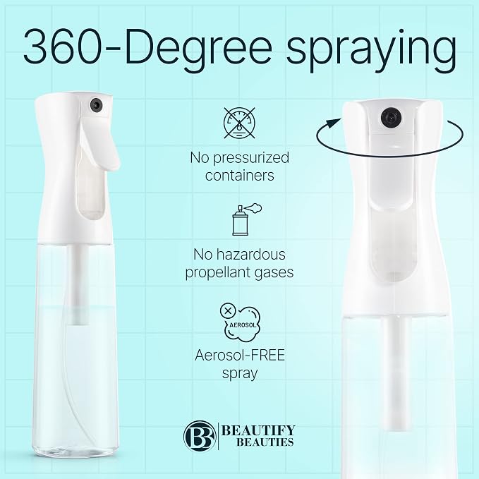 BeautifyBeauties Spray Bottle For Hair – Continuous Mister Spray Bottle for - Image 7
