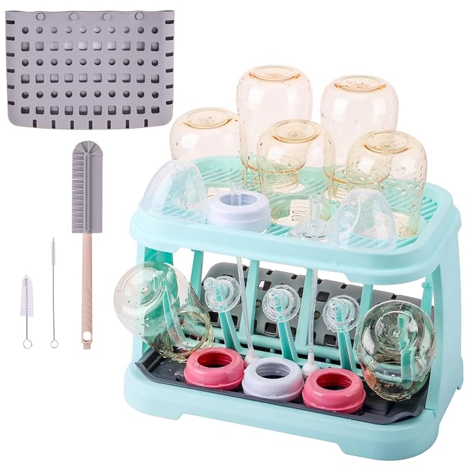 Baby Bottle Drying Rack:Space Saving Standing Drying Rack by DIJIAMEIYA