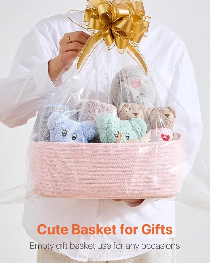 Small Woven Basket, 13.5 x 9.5 x 5 Inches, Storage Basket - Image 7