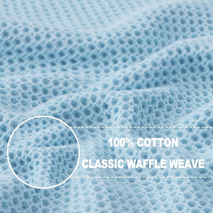 Homaxy 100% Cotton Waffle Weave Kitchen Dish Cloths, Ultra Soft Absorbent Quick - Image 2