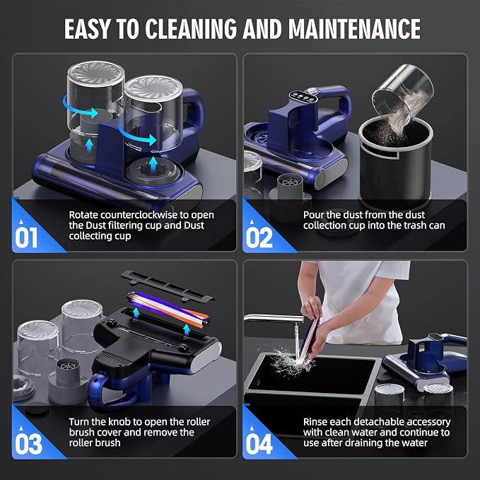 Mattress Vacuum Cleaner, 16Kpa Bed Vacuum Cleaner - Image 7