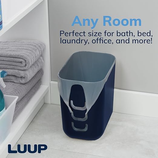 STORi Luup Bathroom Wastebasket, Secure Grocery Bags, Plastic Garbage Container - Image 7