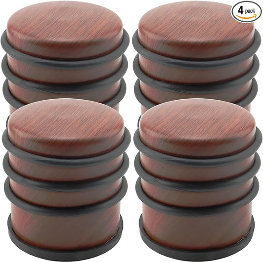 KINJOEK 4 PCS 1KG Heavy Duty No Drill Door Stopper, Stainless Steel Door Stop by KINJOEK