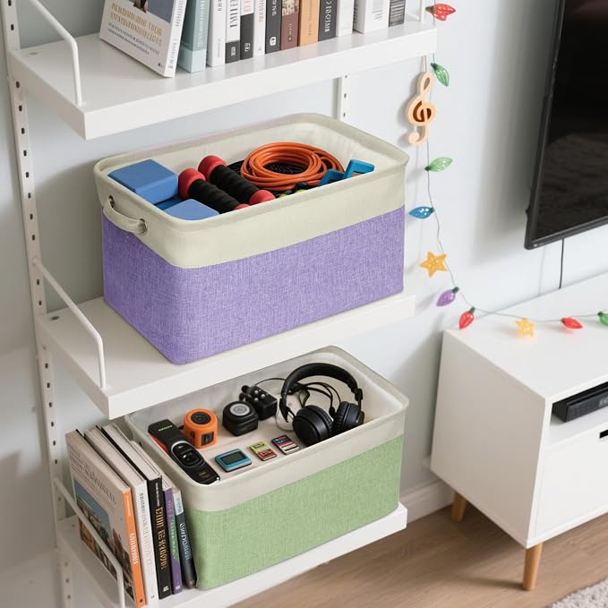 BALEINE 2 Pack Fabric Storage Bins - Image 3