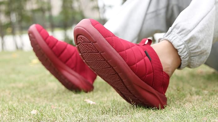 KUBUA Slippers for Men and Womens Indoor House Shoes Plush Slip on Outdoor - Image 6