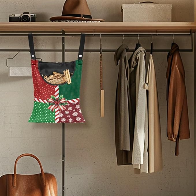 Christmas 2025 Adjustable Clothespin Storage Bag - Image 5