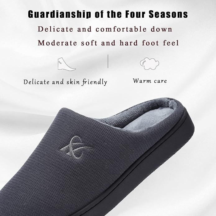 Memory Foam Slippers for Women's and Men's Casual House Shoes - Image 2
