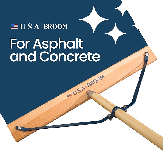 24" Heavy Duty Outdoor Push Broom - Image 2