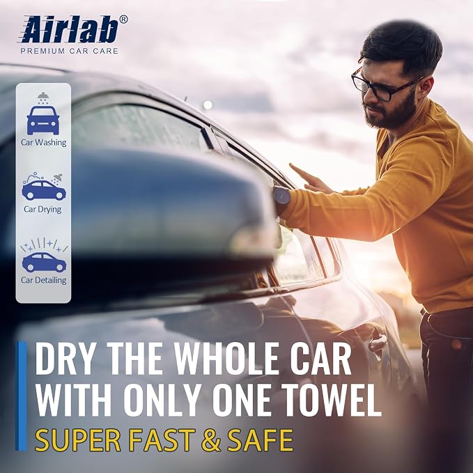Airlab Microfiber Towels for Cars Wash Drying Extra Large Super Absorbent - Image 9
