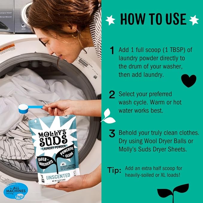 Molly's Suds Original Laundry Detergent Powder | Clean Laundry Detergent Powder - Image 6