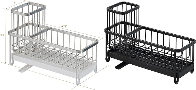 SunnyPoint Never Rust Stainless Utensil, Sink Cleaning Tools Holder - Image 4