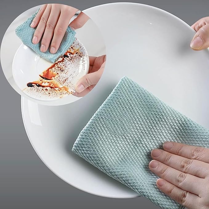 Microfiber Glass Cleaning Cloth, 10 Multi-Functional Reusable Lint Free Cloths - Image 6
