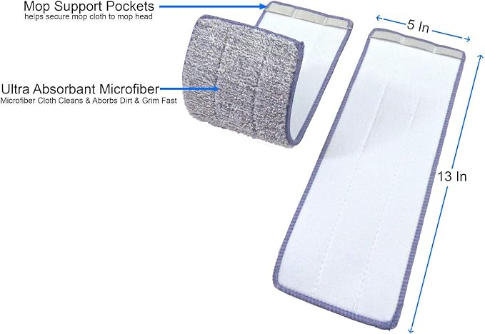 Bulletproof Microfiber Mop Replacement Heads - Image 2