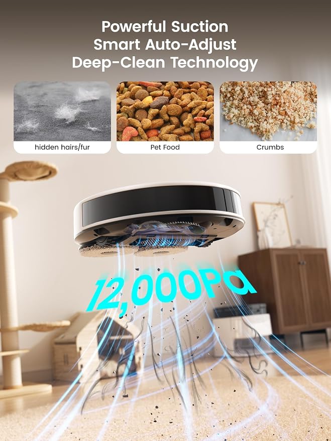 Lefant LiDAR Robot Vacuum and Mop, All-in-One Dock, 56-Day Self-Emptying - Image 2