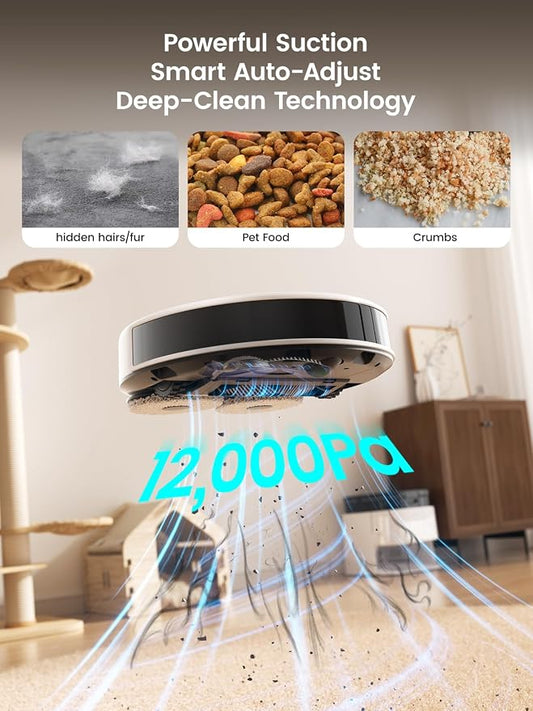 Lefant LiDAR Robot Vacuum and Mop, All-in-One Dock, 56-Day Self-Emptying - Image 2