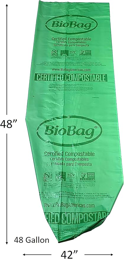 BioBag The Original Compostable Bag, 48 Gallon, 100% Certified Compostable - Image 5