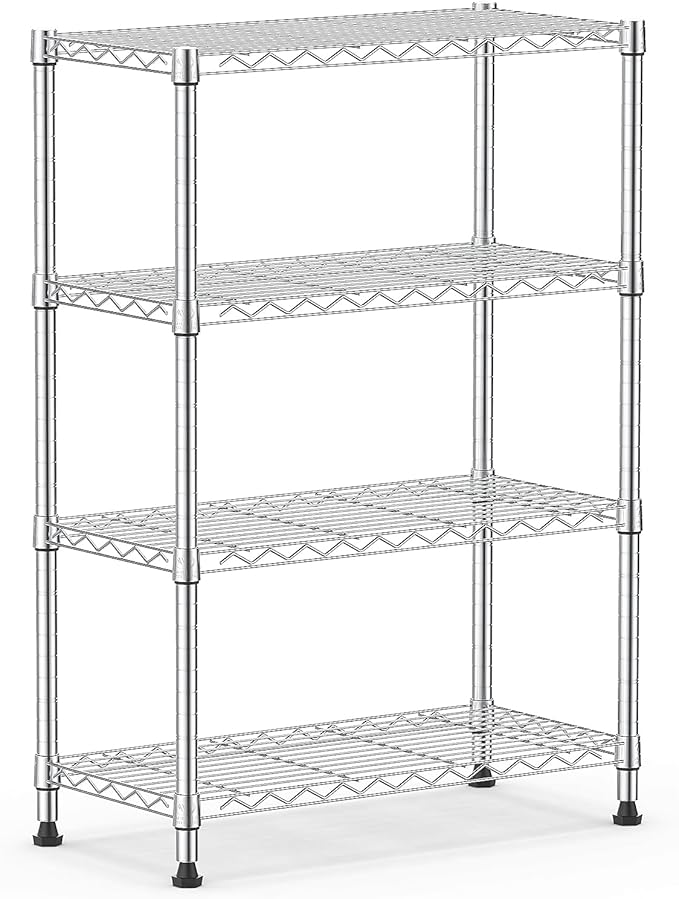 1000 lbs Storage Shelving 4-Tier Utility Shelving Unit Steel Organizer Wire Rack - Image 8
