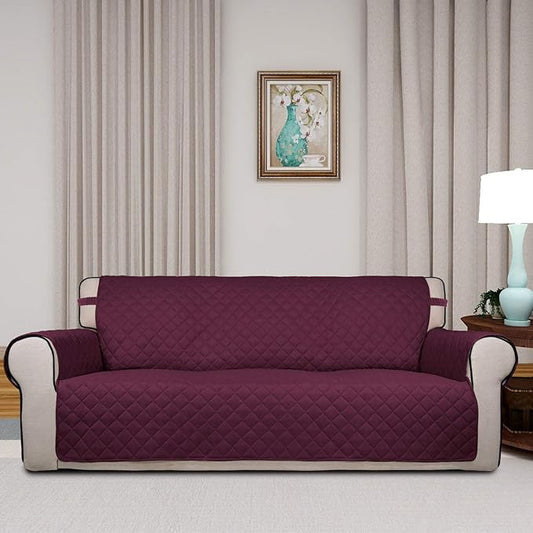 PureFit Reversible Quilted Sofa Cover, Water Resistant Slipcover Furniture - Image 2