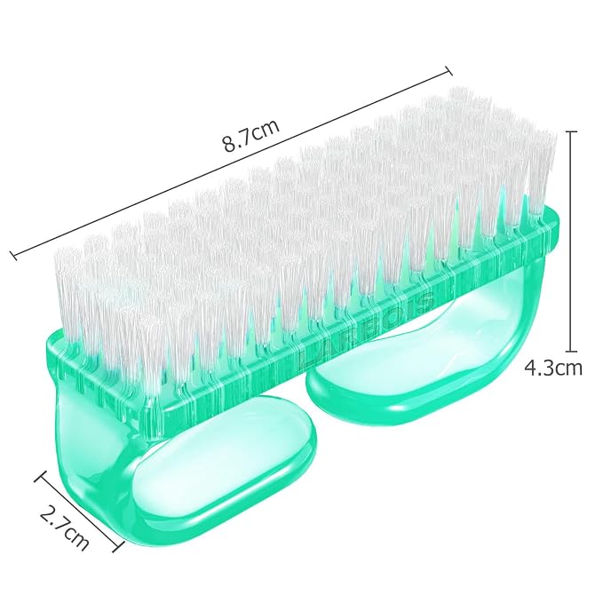 Handle Grip Nail Brush, Hand Fingernail Brush Cleaner Scrubbing Kit Pedicure - Image 7
